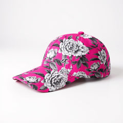 ETC Hot Pink Monochrome Floral Cap