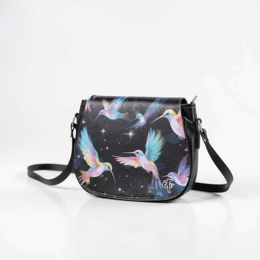 ETC Hummingbird PU Leather Saddle Bag