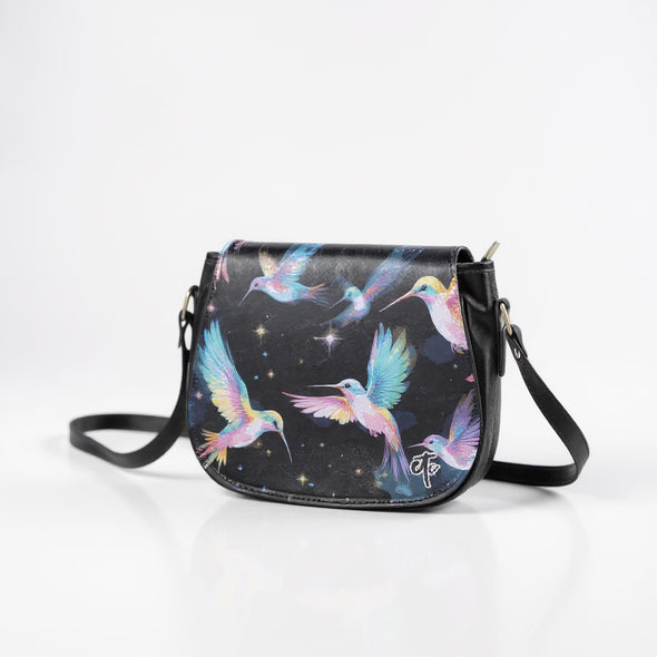 ETC Hummingbird PU Leather Saddle Bag
