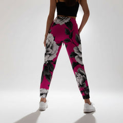 ETC Hot Pink Monochrome Floral Trackies