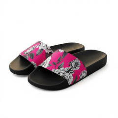 ETC Hot Pink Monochrome Floral Slides