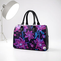 ETC Neon Floral Barrel Handbag