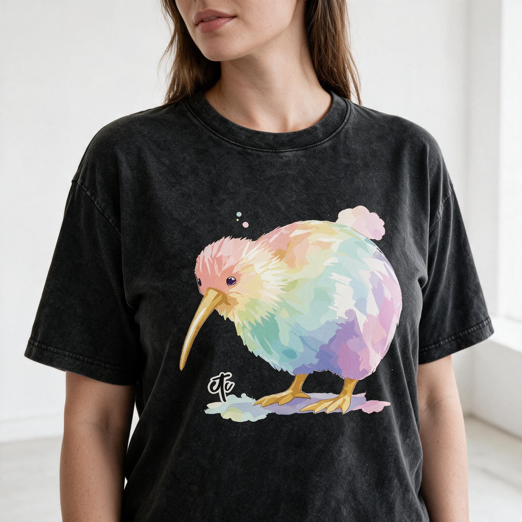 ETC Painted Pastel Kiwi Vintage Tee