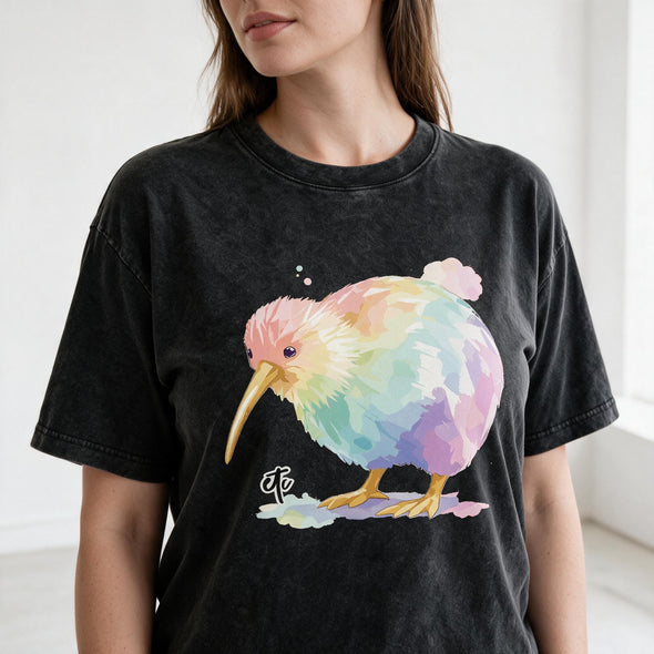 ETC Painted Pastel Kiwi Vintage Tee