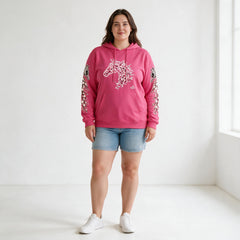 ETC Cherry Blossom Stencil Pink Hoodie