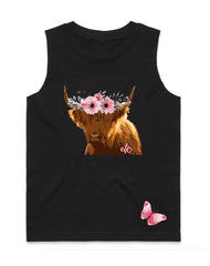 Highland Cow Singlet - Kids